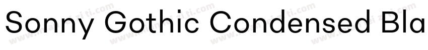 Sonny Gothic Condensed Black字体转换